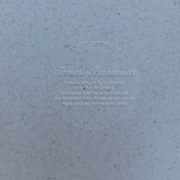 Tommy Bahama 16” Tropical Hibiscus Floral Palm Leaf Melamine Serving Platter - Picture 13 of 14